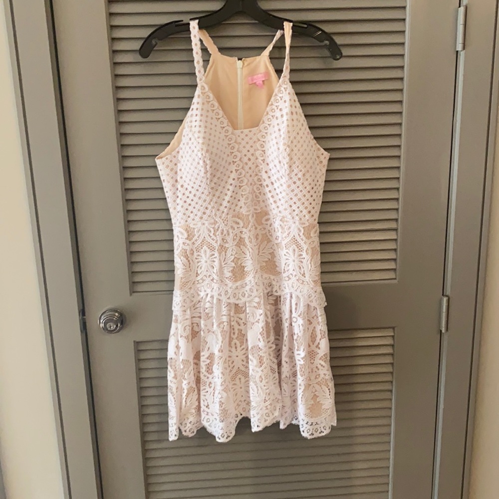 Lilly Pulitzer white lace dress size 10